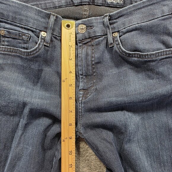 7 For All Mankind Jeans Womens 29 Medium Wash Kimmie Bootcut Stretch Denim USA - Picture 7 of 10